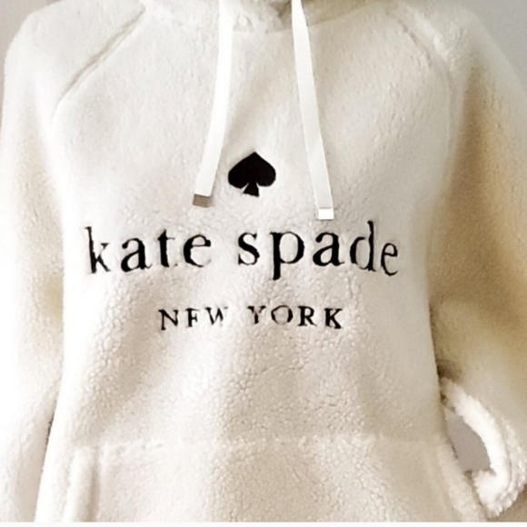 Sherpa Hoodie Classic Kate Spade logo - Picture 3 of 7